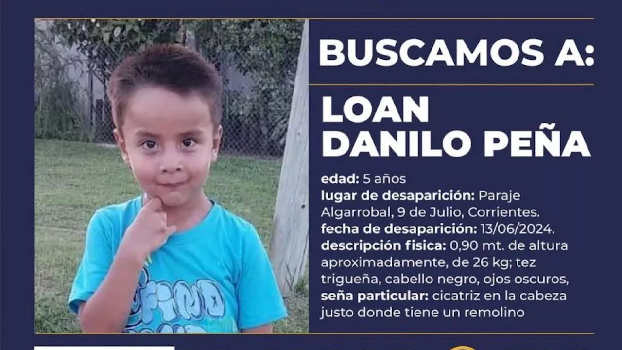 Corrientes: intensifican la búsqueda de Loan 'casa por casa' con rastrillajes, perros y drones