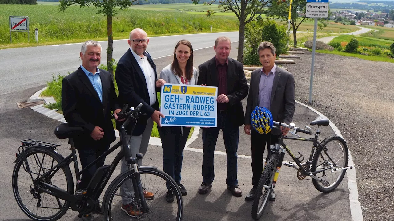 Arbeiten für Geh- und Radwegverbindung Gastern - Ruders abgeschlossen