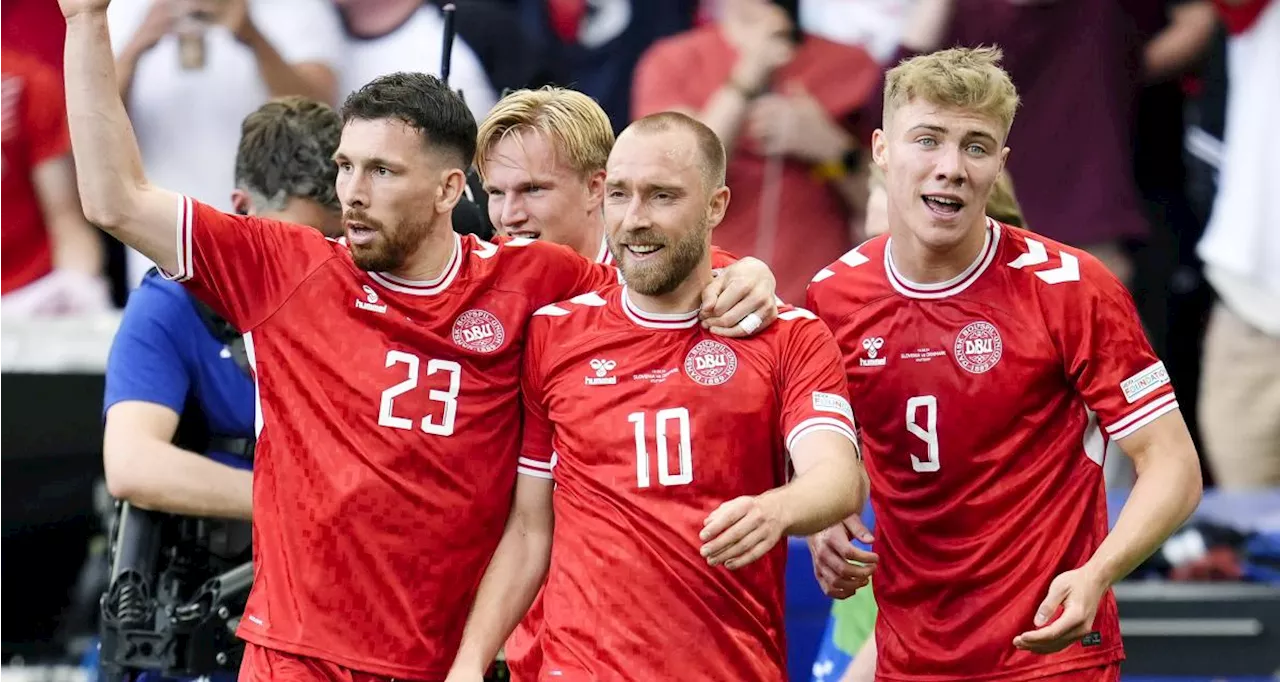 Danemark : un but symbolique d'Eriksen lance les Danois à la pause