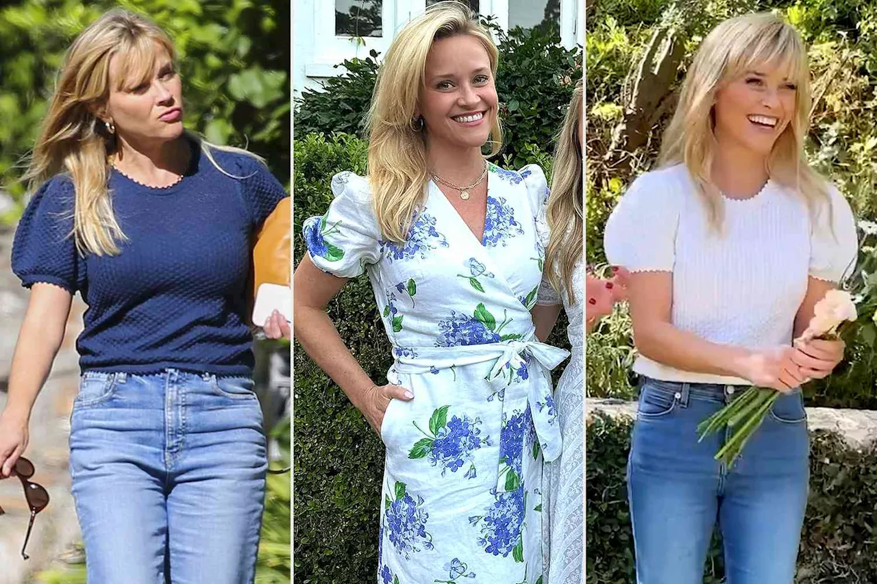 Reese Witherspoon Keeps Wearing Shirts and Dresses with This Pretty Detail — Shop the Trend from $16