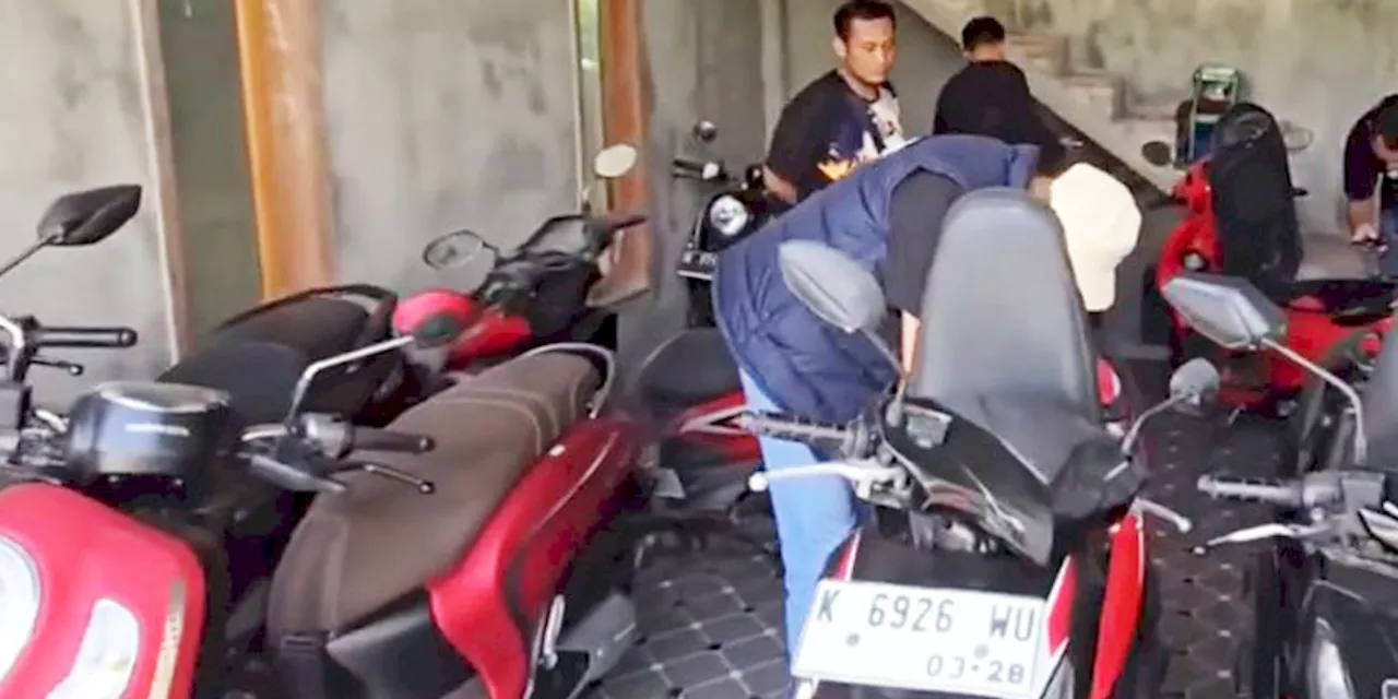 Buru Pengeroyok Pemilik Rental, Polisi Temukan Puluhan Motor dan Mobil Bodong