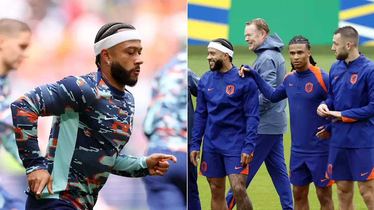 Strange reason Memphis Depay is wearing a headband in Netherlands vs Poland