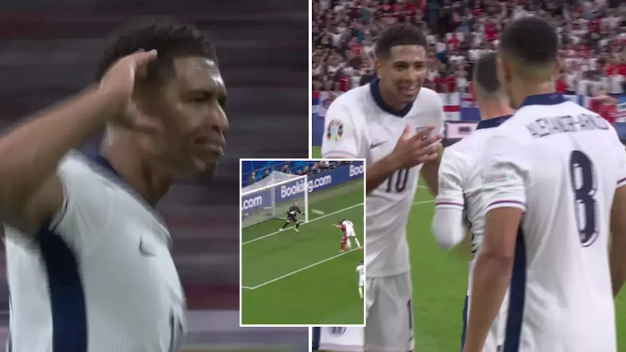 TV cameras didn't pick up Jude Bellingham's new celebration with Trent Alexander-Arnold after England goal