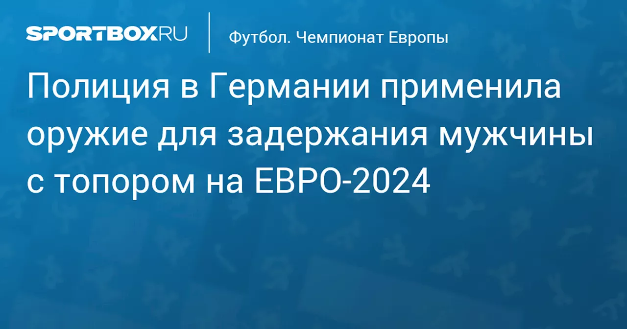 Полиция в Германии применила оружие для задержания мужчины с топором на ЕВРО‑2024