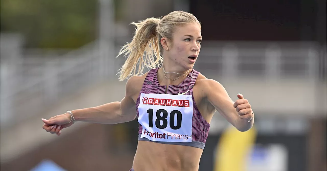 Friidrott: Julia Henriksson missade det svenska rekordet på 100 meter