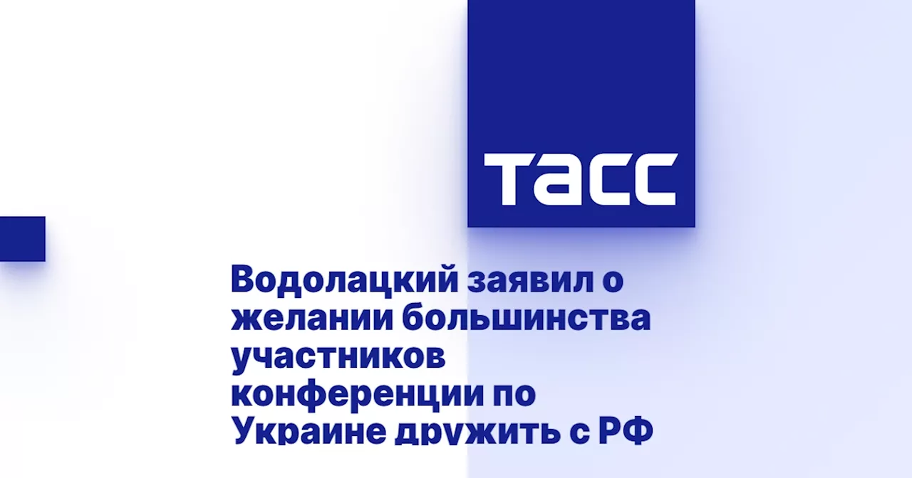 Водолацкий заявил о желании большинства участников конференции по Украине дружить с РФ