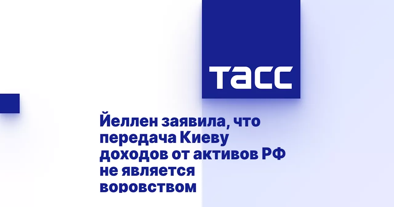 Йеллен заявила, что передача Киеву доходов от активов РФ не является воровством