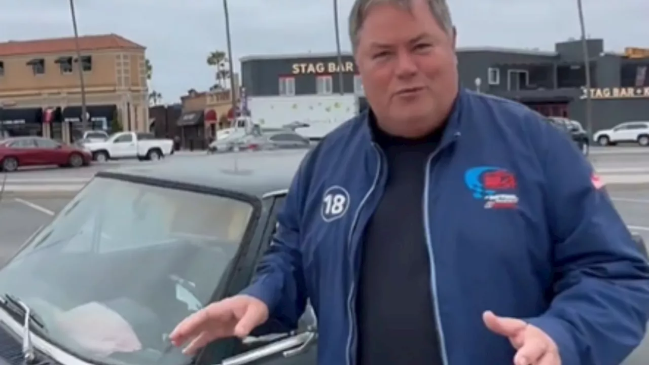 Wheeler Dealers star Mike Brewer gushes over much-loved classic car on the motorway as he says it ‘looks a...