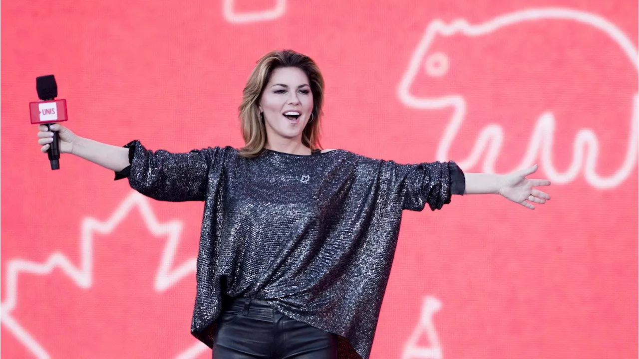 Shania Twain performs, fires up Edmonton crowd before Game 4 of Stanley Cup Final