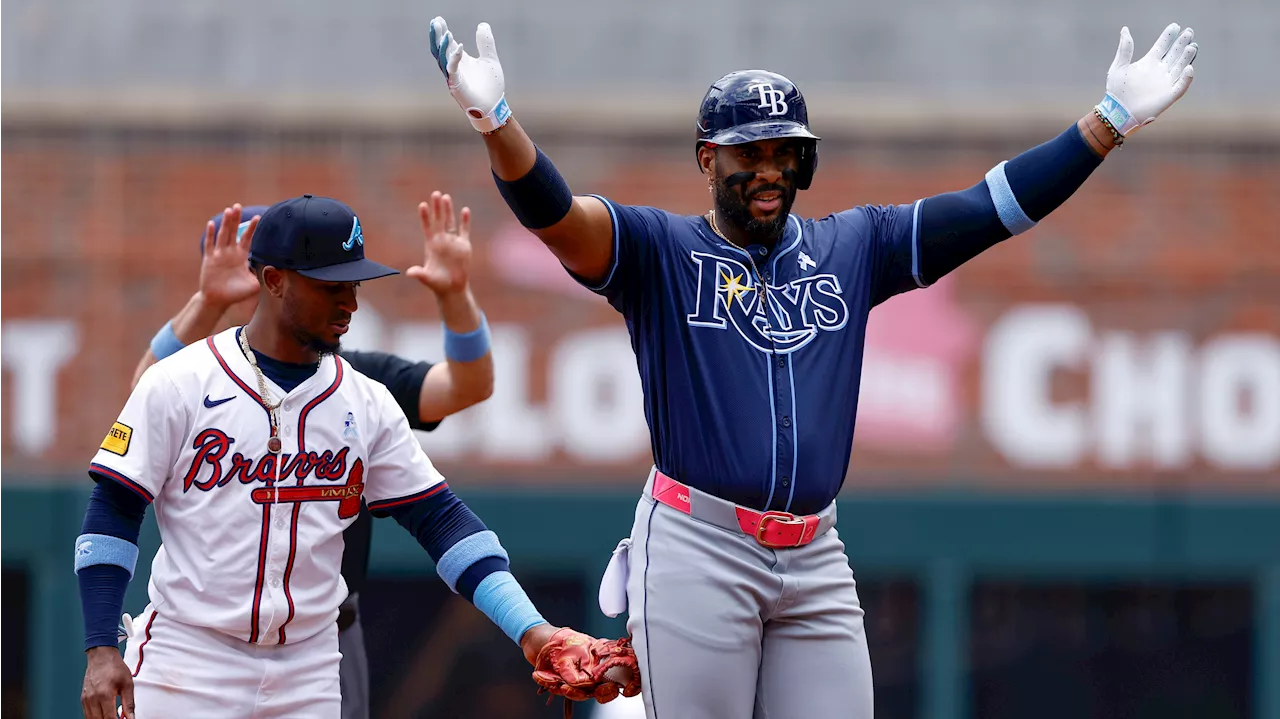 Siri breaks tie in ninth, Rays beat Braves to avoid sweep