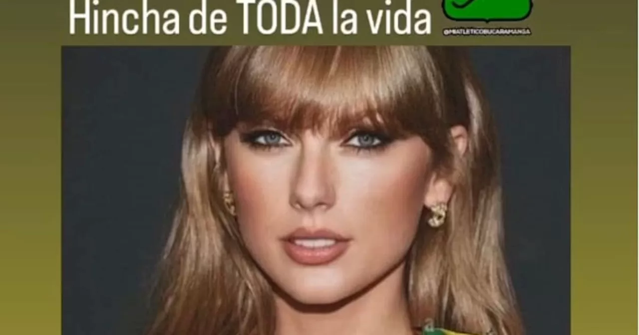 ¿Taylor Swift celebró el triunfo del Atlético Bucaramanga?