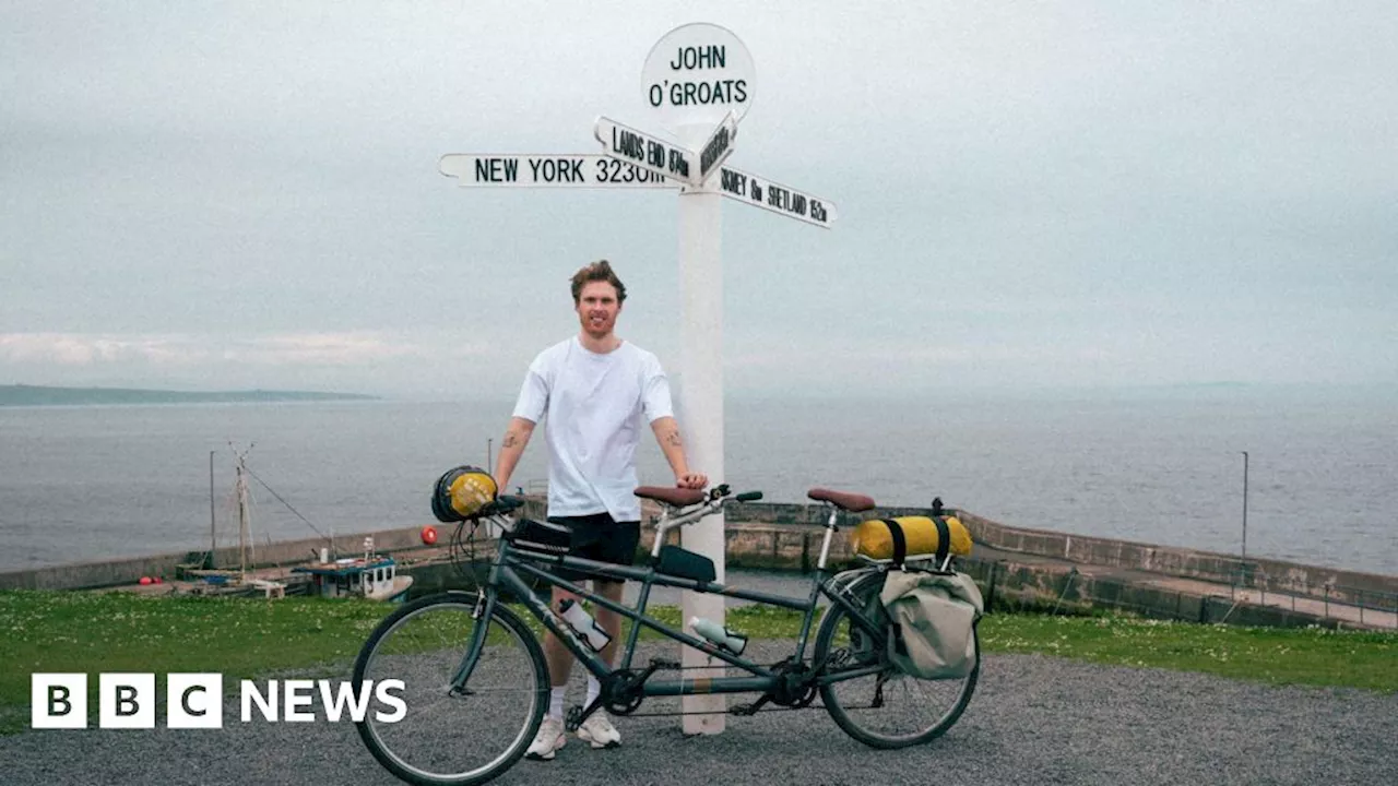 Strangers join Brighton man on Scotland to Cornwall tandem ride