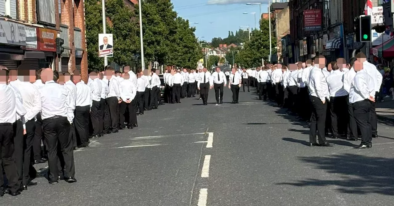 East Belfast 'show of strength' being 'reviewed' by PSNI