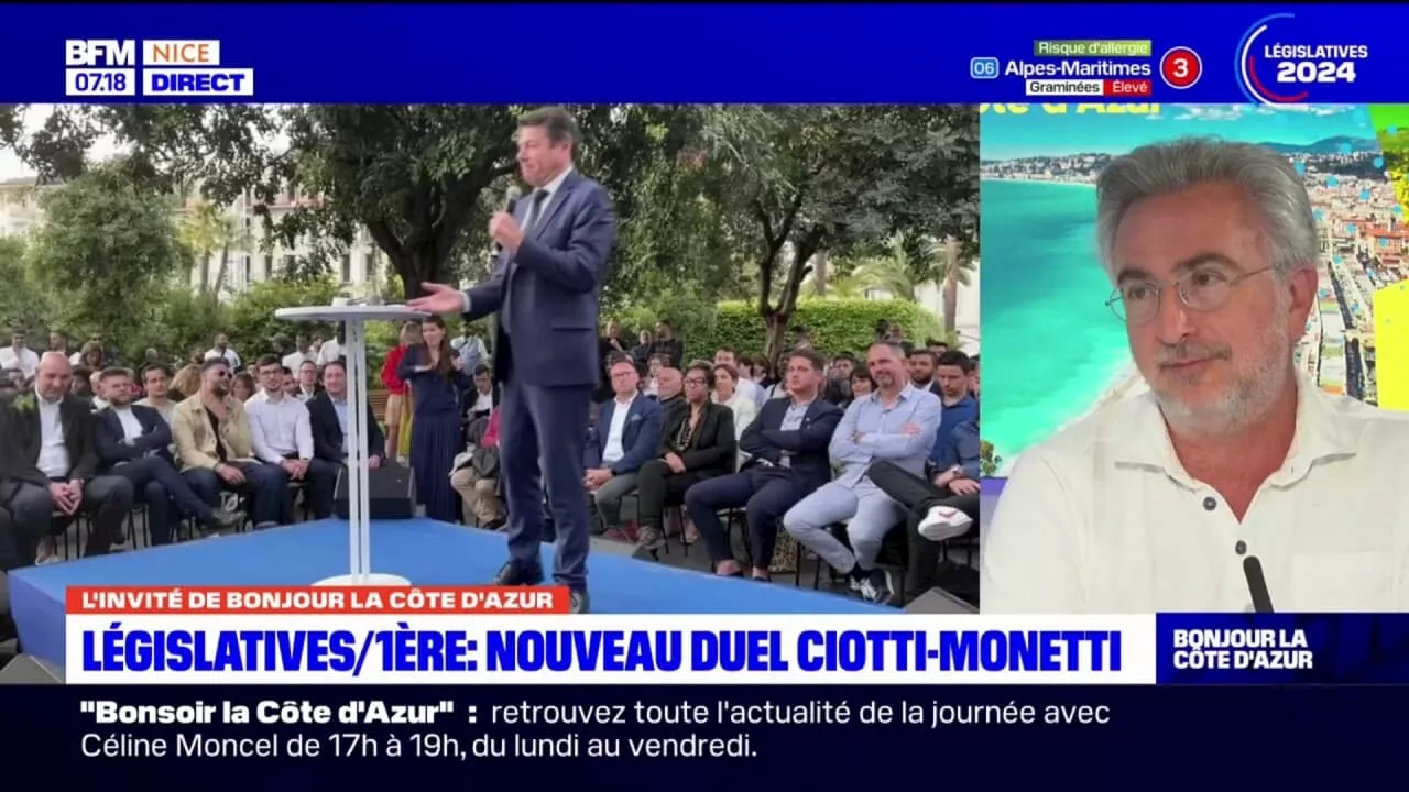 Législatives dans les Alpes-Maritimes: Éric Ciotti toujours favori dans la 1ère circonscription?