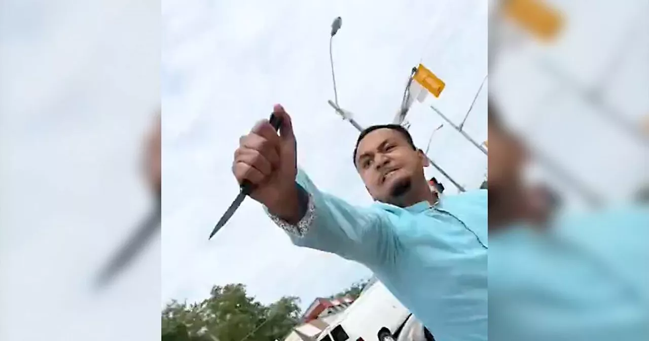 Shocking Toronto road rage video shows man swinging knife in middle of street