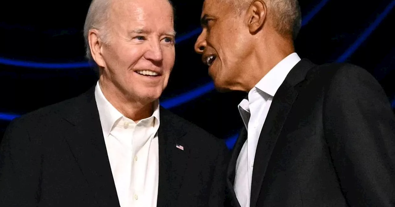 Barack Obama muss verwirrtem Joe Biden von der Bühne helfen