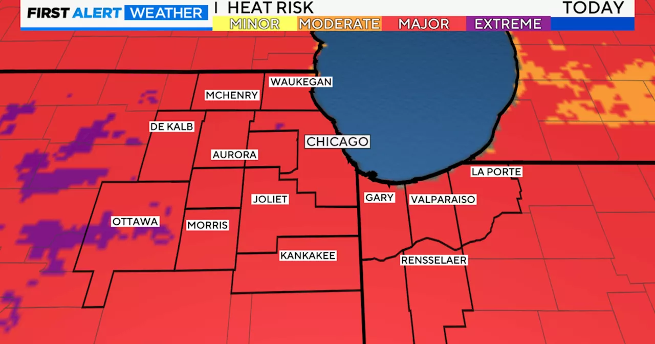 Record-breaking heat Monday in Chicago