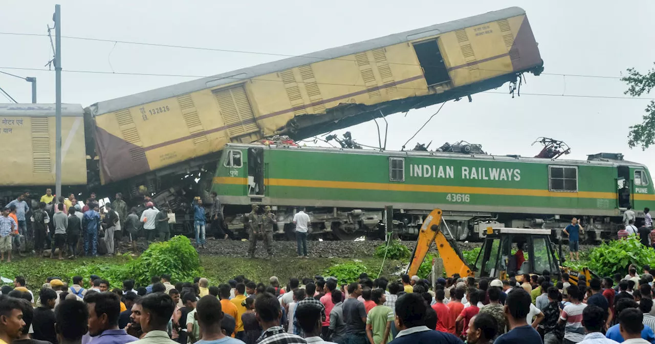 India train crash leaves at least 8 dead, dozens injured as freight train plows into passenger train