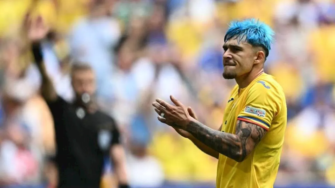 Andrei Ratiu (Romania), chi è e perché gioca con i capelli blu a Euro 2024