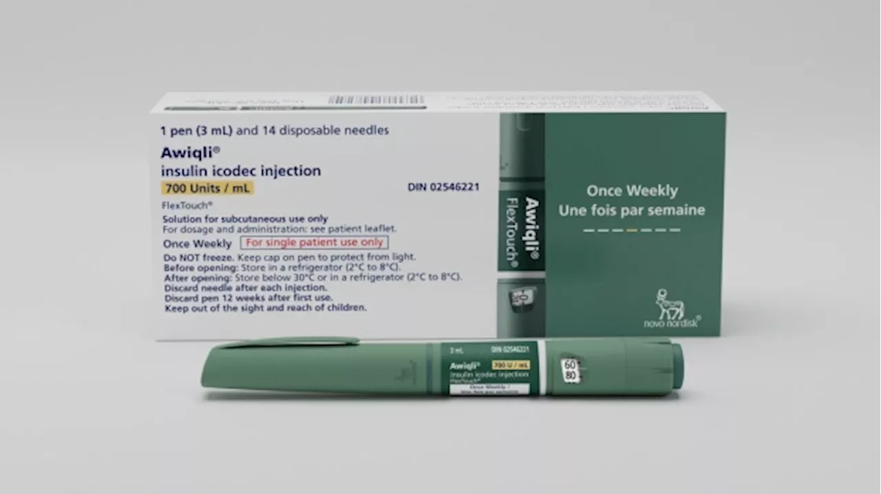 World's first weekly insulin injection Awiqli coming to Canada