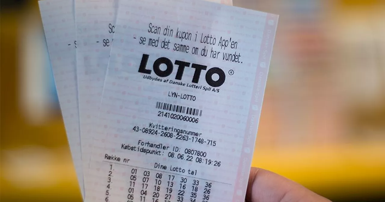 I første omgang havde ingen gevinst: Nu bør du tjekke deres Lotto-kupon en ekstra gang