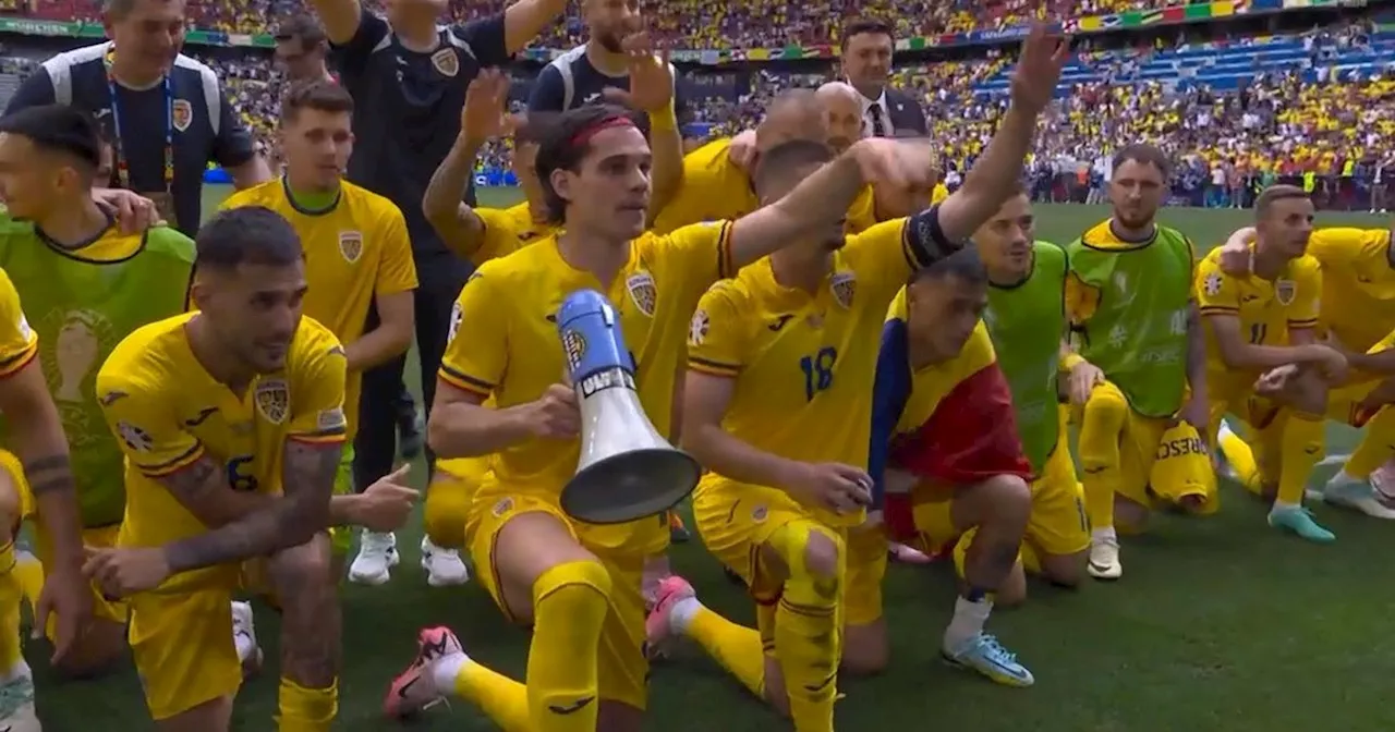 Rangers star Ianis Hagi leads Romania celebrations with megaphone