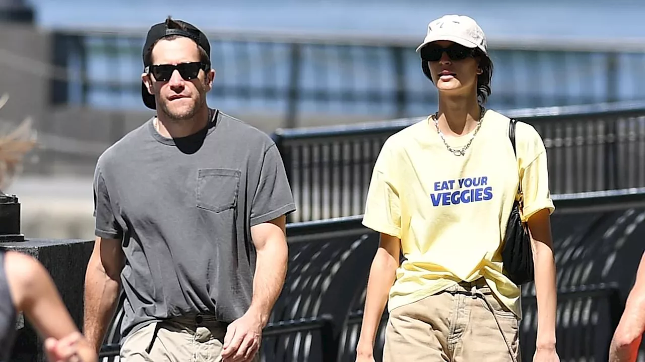 Jake Gyllenhaal and girlfriend Jeanne Cadieu are still going strong as they enjoy a casual stroll in...