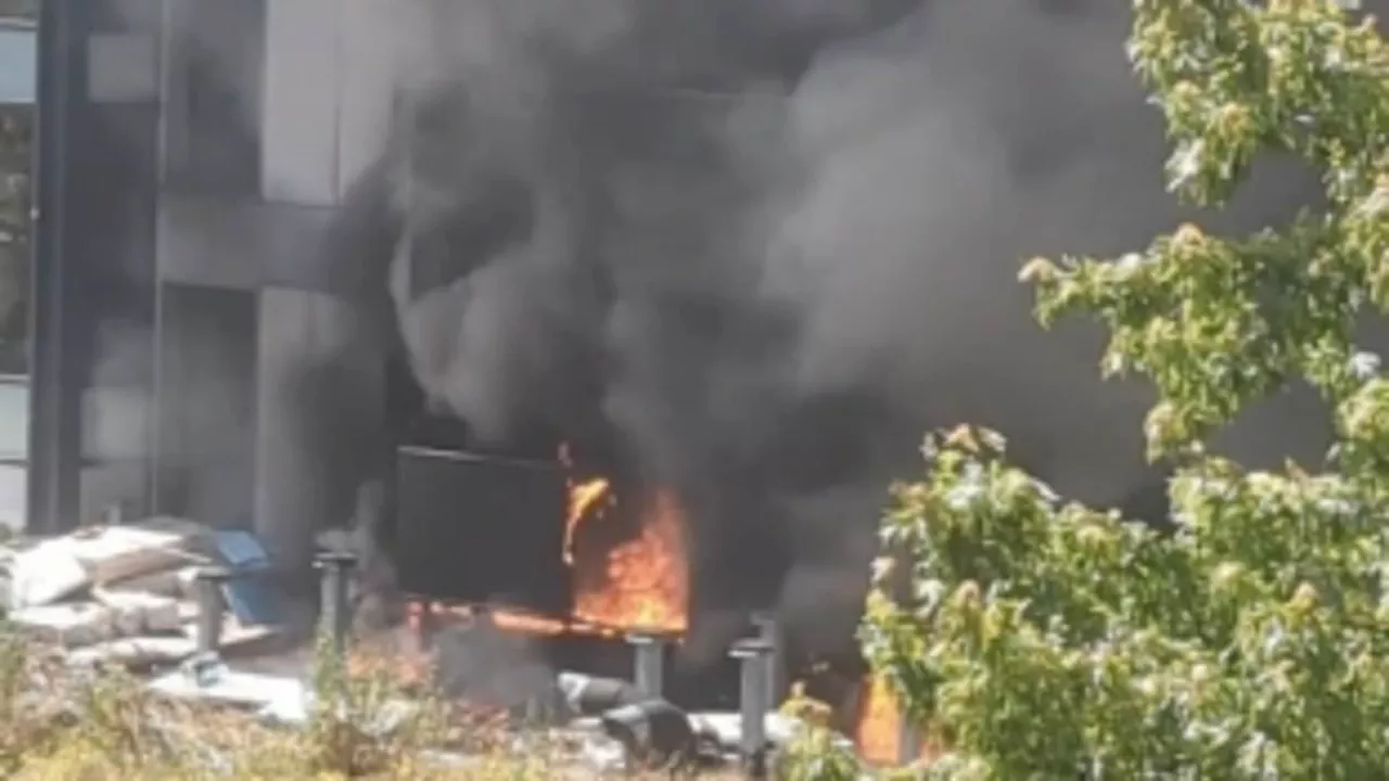 Dozens of firefighters tackle inferno inside London tower block