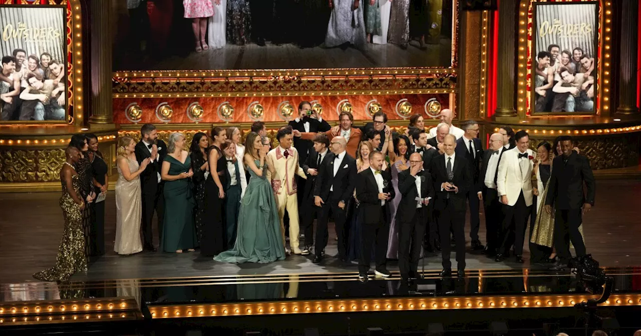 'The Outsiders' wins best musical and 'Stereophonic' best play as women make strides at Tony Awards