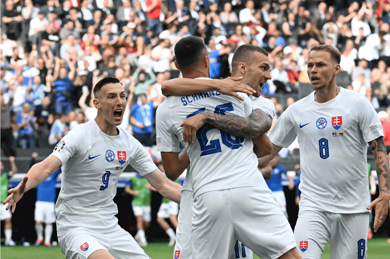 Eslovaquia derrotó 1-0 a Bélgica en su debut en la Eurocopa