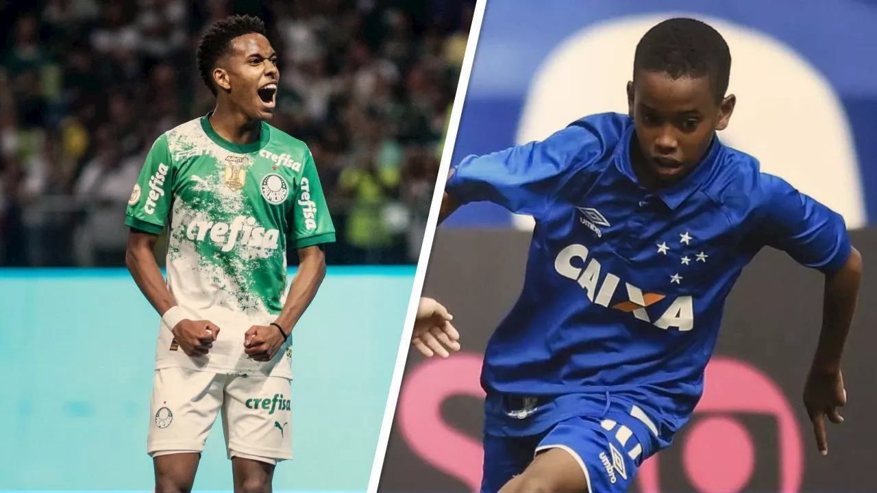 Sensação do Palmeiras, Estêvão já era 'Messinho' no Cruzeiro