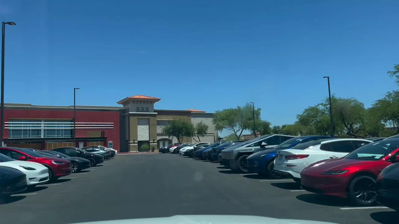 A lot full of Teslas in Scottsdale has people wondering what's going on