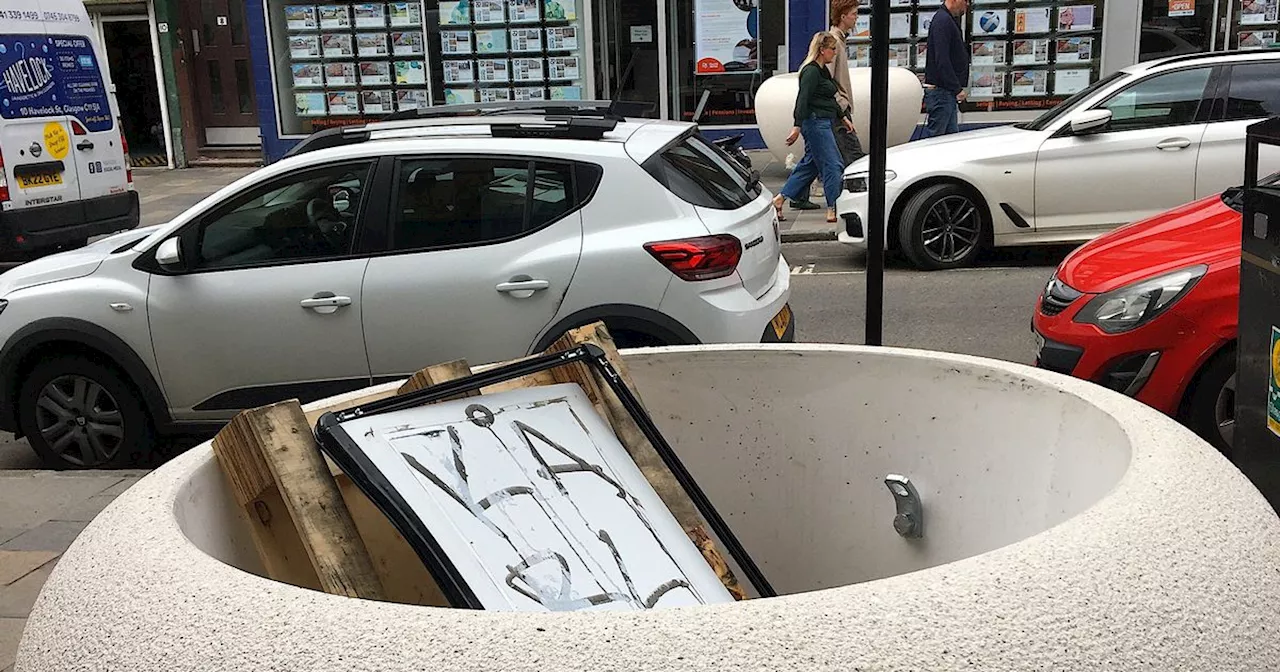 Huge west end planters vandalised and filled with rubbish before greenery planted at Byres Road