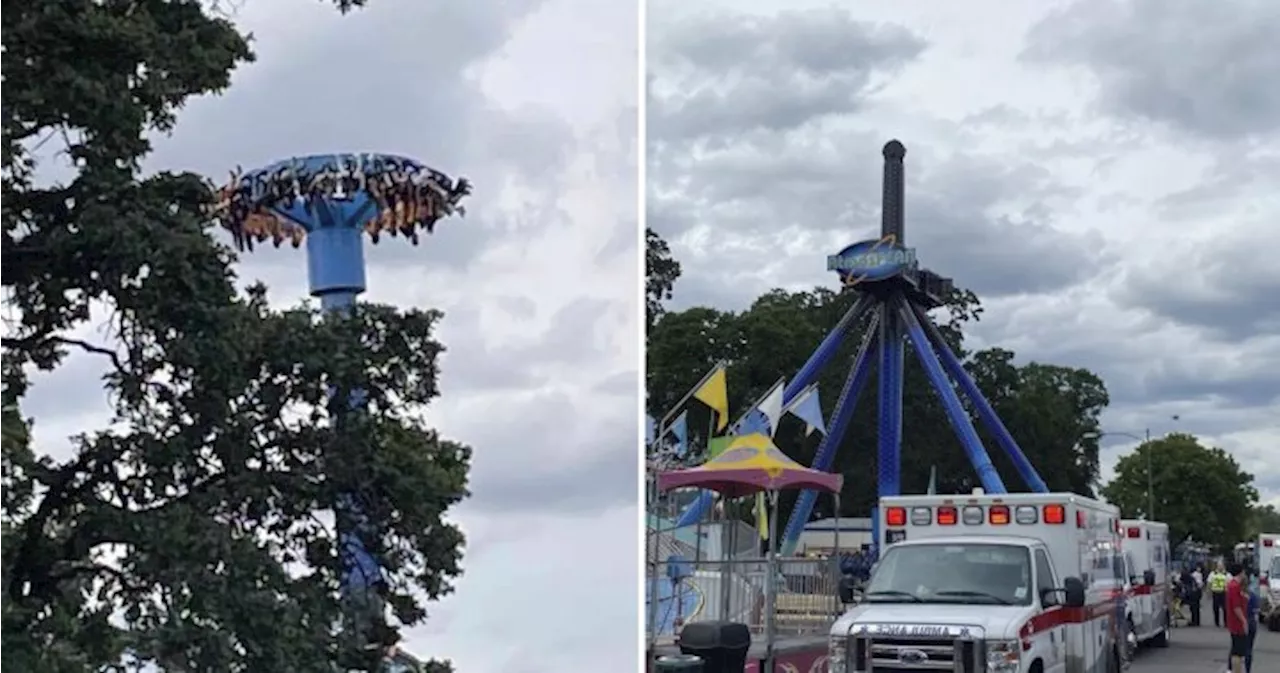 28 people stuck upside down on Oregon amusement park ride for 30 minutes