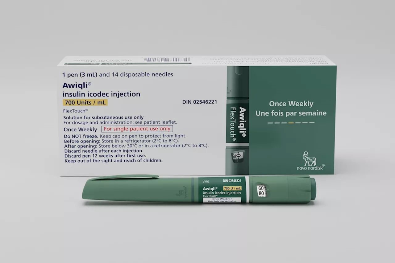 World’s first weekly insulin injection coming to Canada in two weeks, manufacturer says