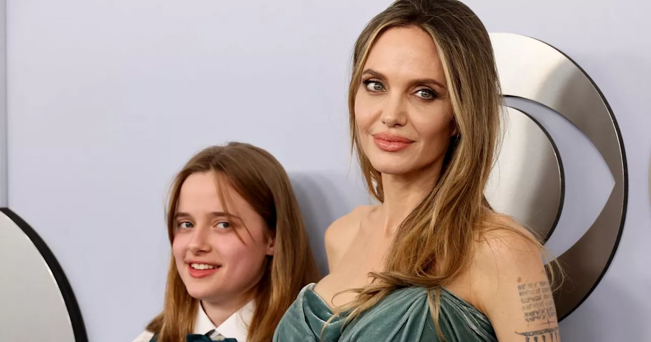 Angelina Jolie And Daughter Vivienne Harmonise With Style On Tonys Red Carpet