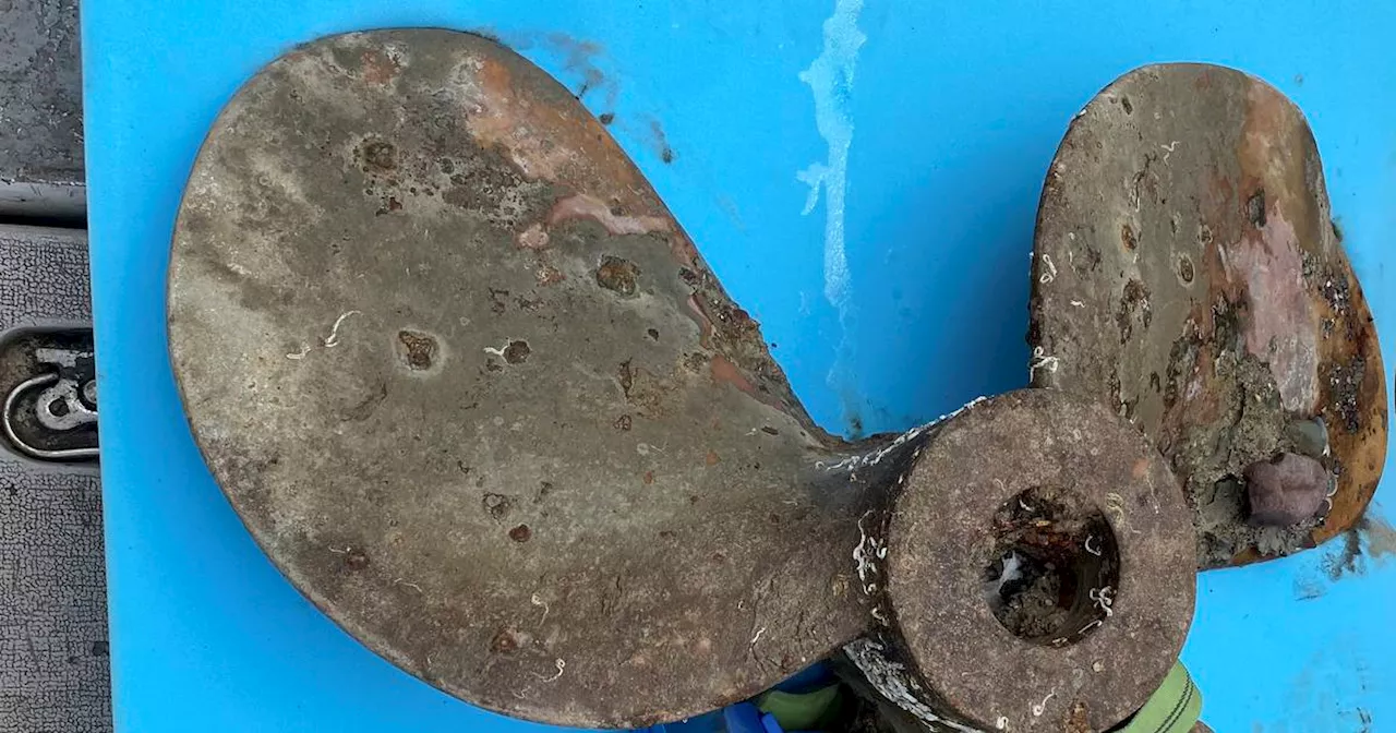 Propeller believed to belong to first World War submarine recovered in Cork harbour