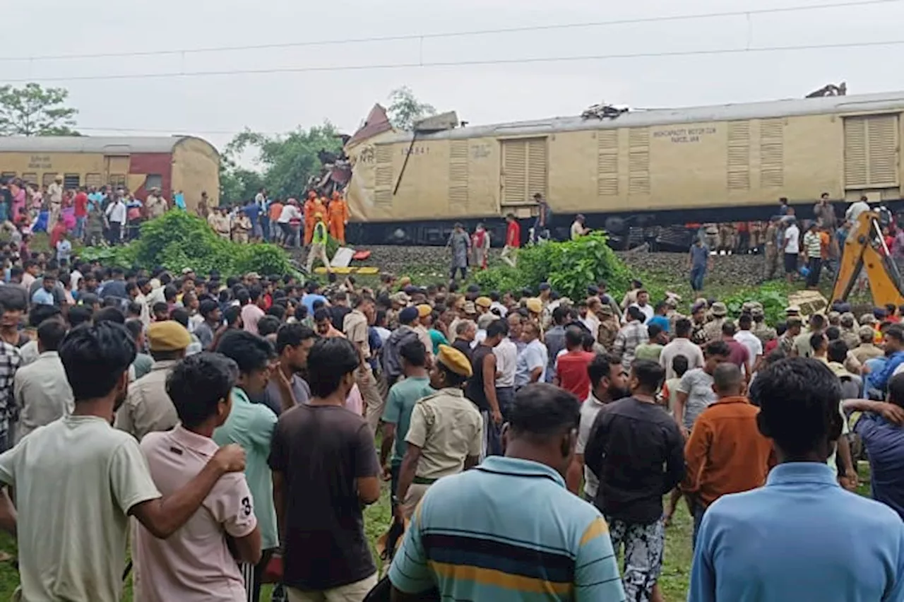 Trains collide in eastern India, killing at least 8 with rescue work ongoing