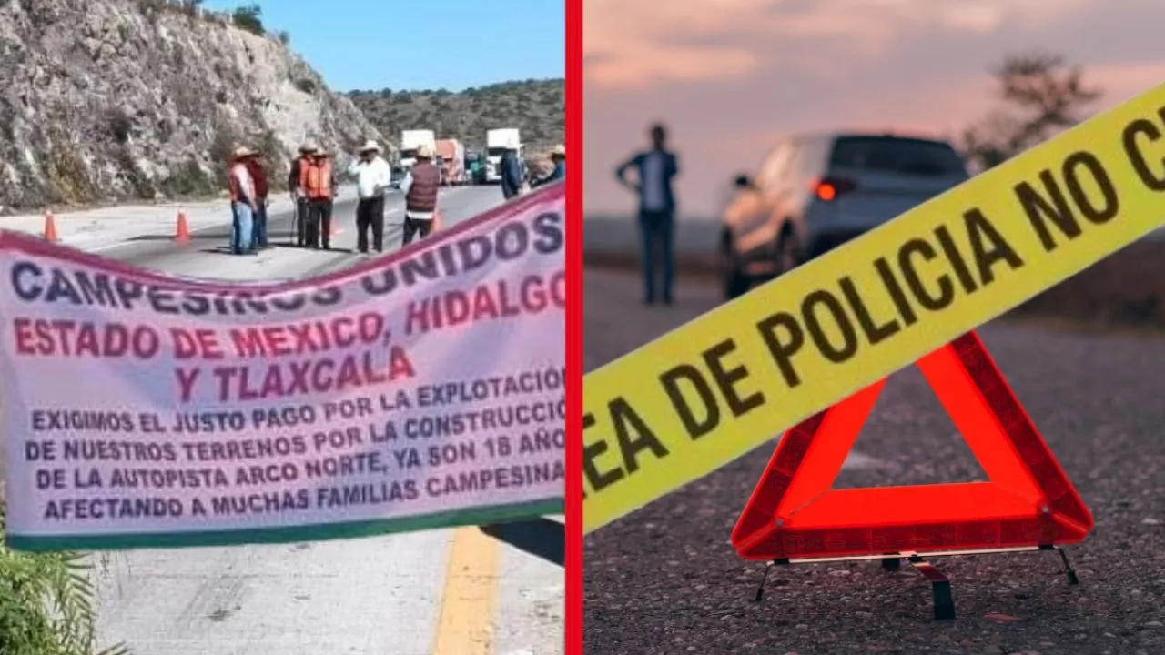 Autopista Arco Norte: Bloqueo de campesinos y hombre atropellado generan caos vial