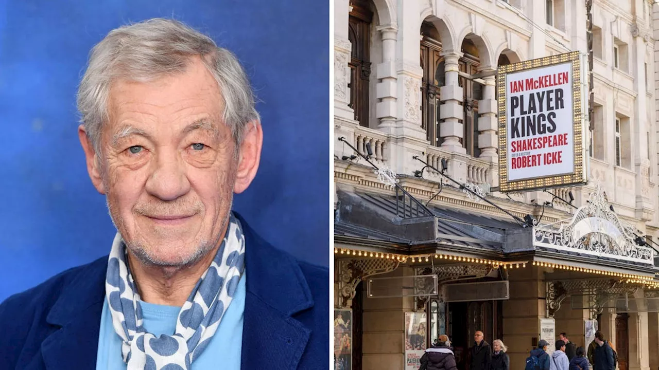 Sir Ian McKellen rushed to hospital after falling off stage during West End performance