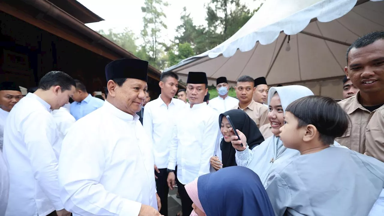 Prabowo: Berkurban untuk Beri Kebahagiaan pada yang Membutuhkan dan Gizi Terbaik