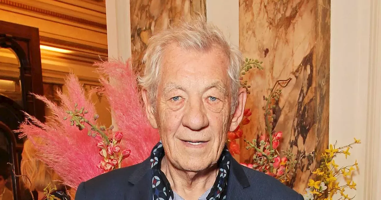 Sir Ian McKellen taken to hospital after falling from stage