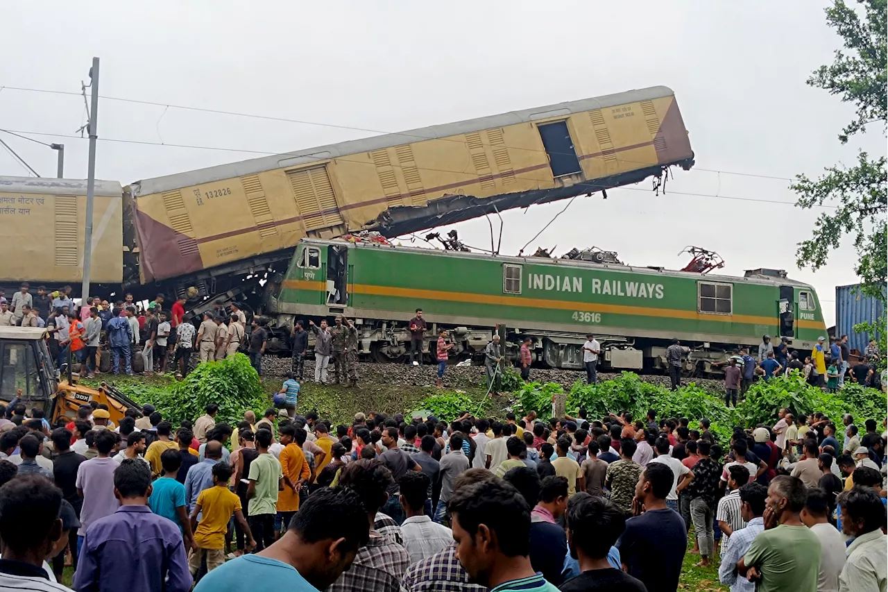 At least 8 dead after trains collided in eastern India near the Darjeeling tourist spot