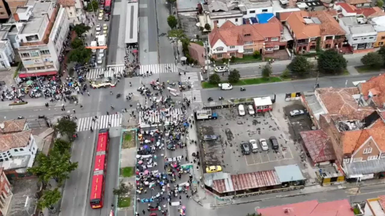 Atención Bogotá: Manifestaciones afectan TransMilenio y movilidad en varios puntos