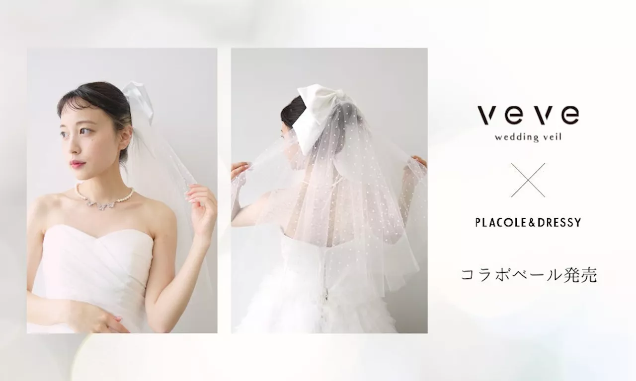 【DRESSY ONLINE】日本初のウエディングベール専門店『veve』×『PLACOLE & DRESSY』がコラボ！オリジナルベールの受注販売がスタート！