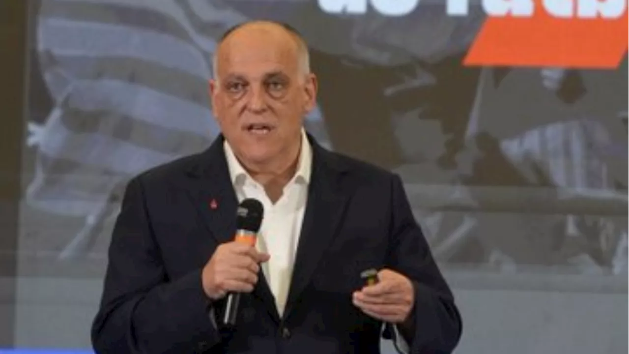 Javier Tebas, presidente de LaLiga, explota con marcas que realizan 'piratería' en el futbol