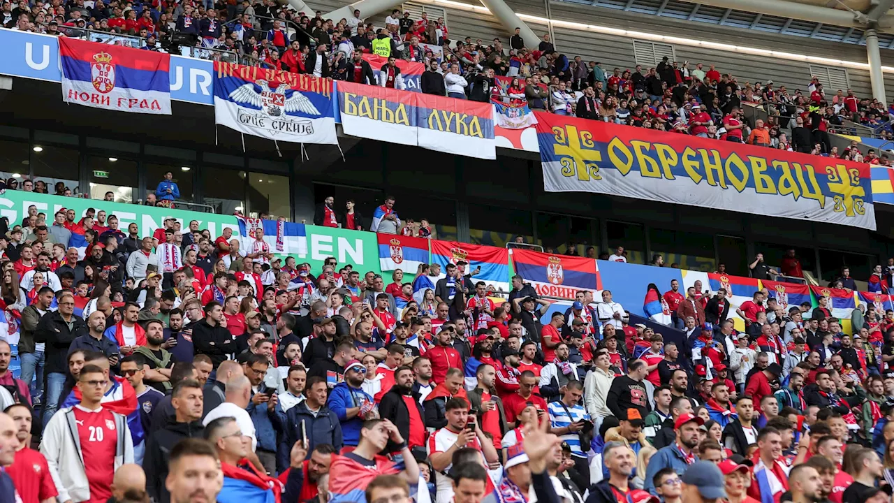 Euro 2024: l'UEFA ouvre une enquête contre la Serbie après des incidents avec ses supporters