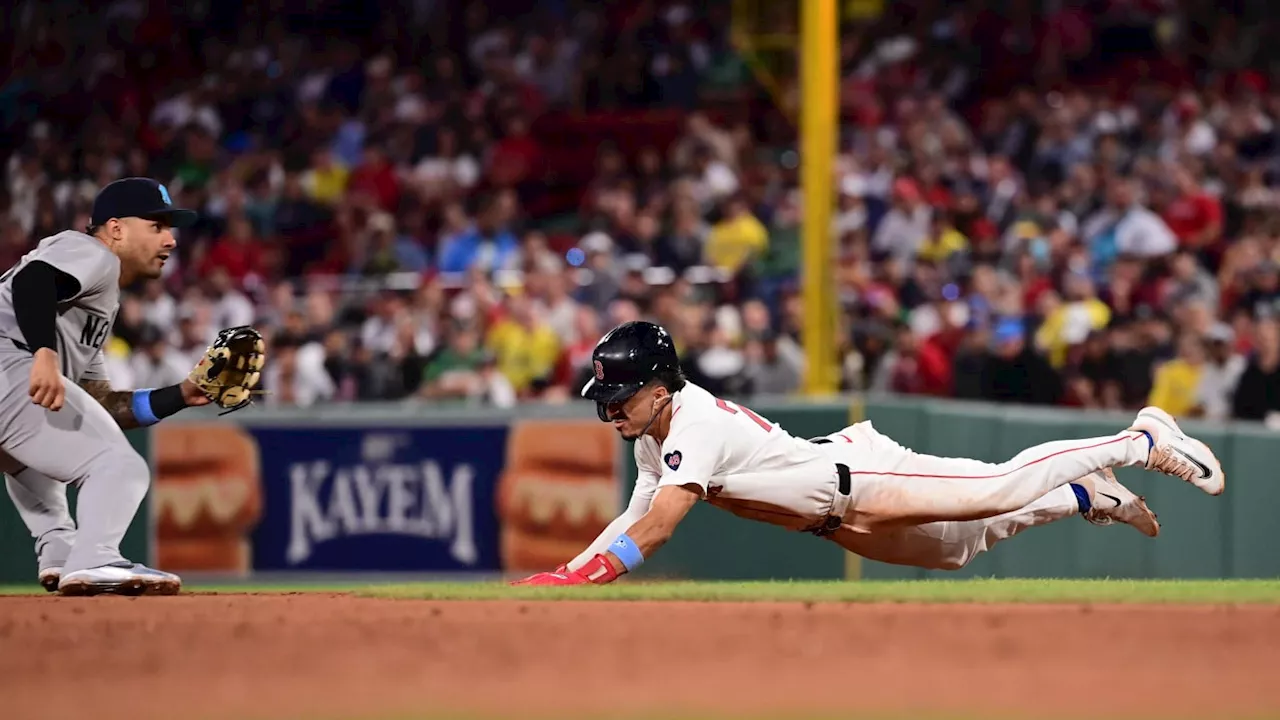 Red Sox Set Franchise Record With Nine Stolen Bases vs. Yankees