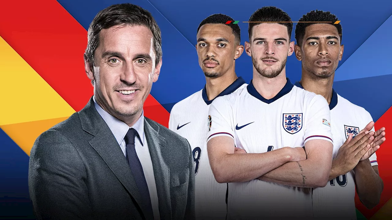 Gary Neville says balance of England midfield is major concern facing Gareth Southgate at Euro 2024