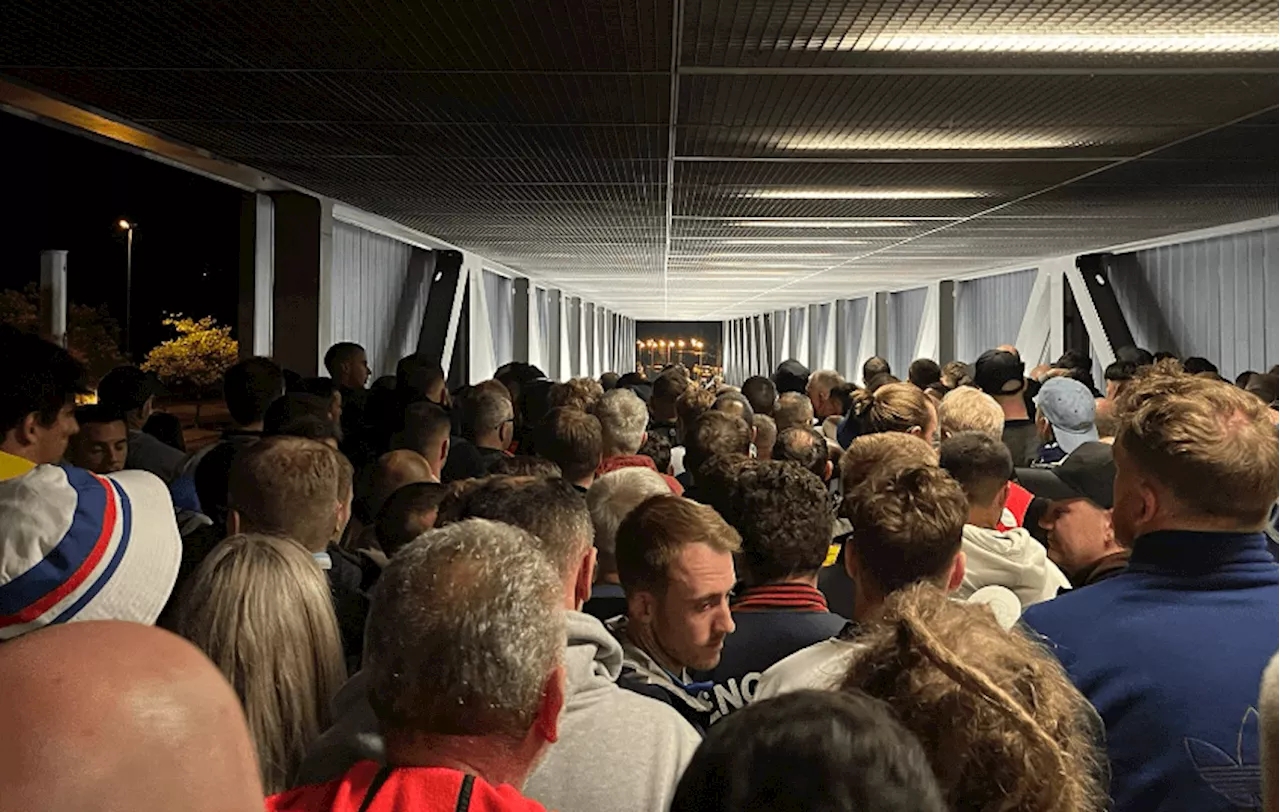 England fans stuck in travel ‘nightmare’ and stranded for hours after Euro 2024 opener against Serbia...